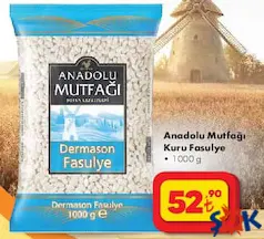 ANADOLU MUTFAĞI KURU FASULYE 1000 G ANADOLU MUTFAĞI KURU FASULYE 1000 G